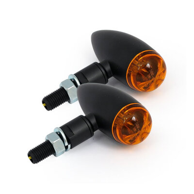 Micro bullet LED turn signals, black