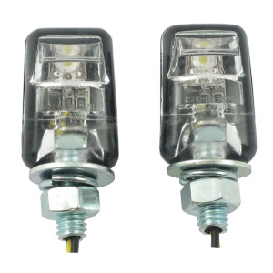 Picco, lighted license plate bolt set. Black