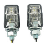 Picco, lighted license plate bolt set. Black