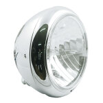 7" gladiator FL style H4 headlamp. Chrome