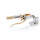 Kustom Tech, FL handlebar grip set. Satin alu/brass