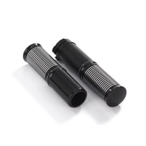 Kustom Tech, FL handlebar grip set. Black Contrast Cut