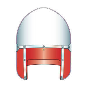 NC Peaked Beaded Heavy Duty™ Windshield - Red