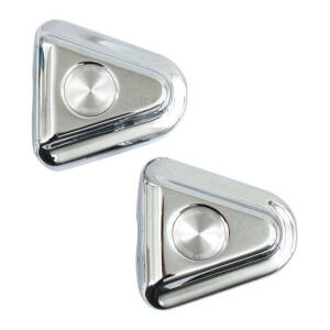 Swingarm axle covers. Chrome