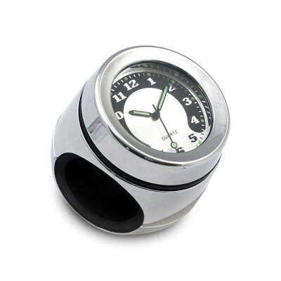 Handlebar mounted clock. Chrome