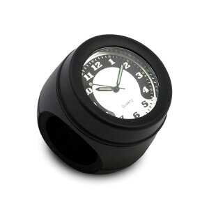 Handlebar mounted clock. Black
