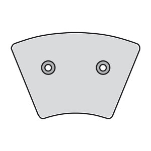 EBC, brake pad set. Organic