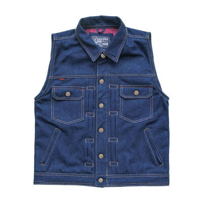 13 1/2 Rain Splitter denim vest Size M