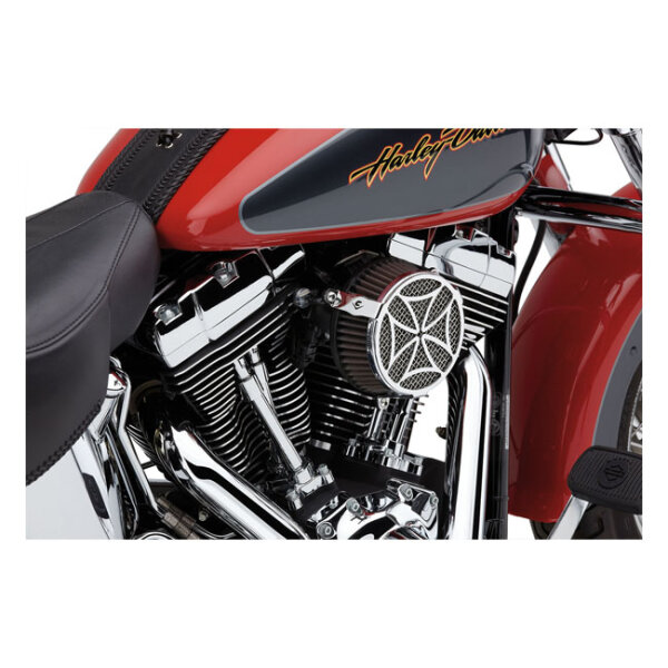 Cobra, naked air cleaner kit. Cross, chrome