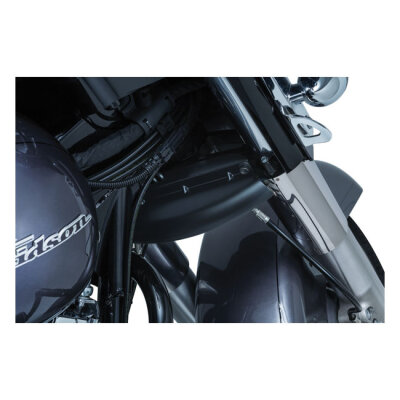 Kuryakyn, Lower triple tree wind deflector. Satin black