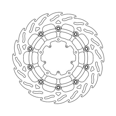 *6 DAYS EXTRA TRANSIT TIME* Moto-Master Flame series floating brake rotor