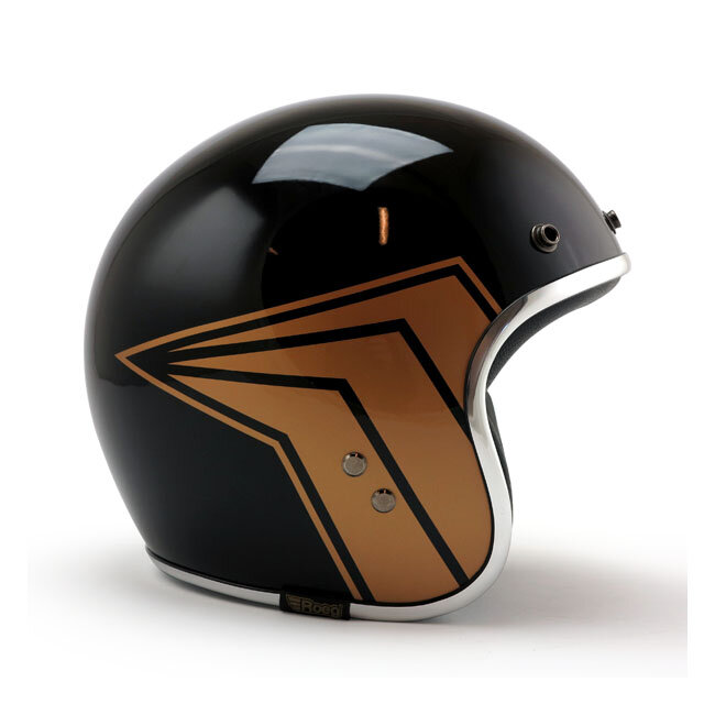 13 1/2 Skull bucket helmet gloss black Size XS