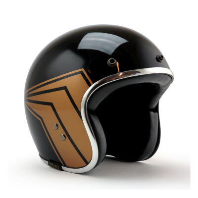 13 1/2 Skull bucket helmet gloss black Size XS