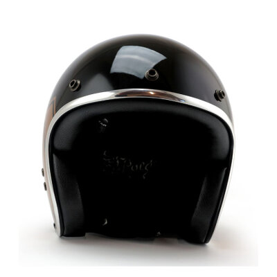 13 1/2 Skull bucket helmet gloss black Size XS