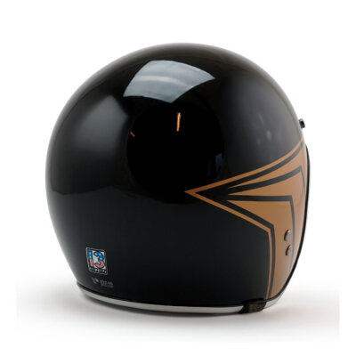 13 1/2 Skull bucket helmet gloss black Size XS