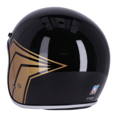 13 1/2 Skull bucket helmet gloss black Size XS
