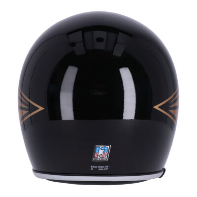13 1/2 Skull bucket helmet gloss black Size XS