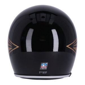 13 1/2 Skull bucket helmet gloss black Size M