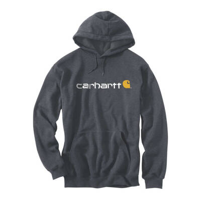 Carhartt Signature logo hoodie carbon heather Size XL