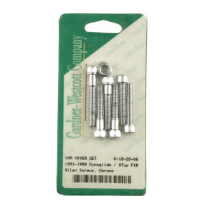 Big Twin cam cover mount kit, chrome allen