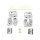Handlebar switch cap kit, chrome