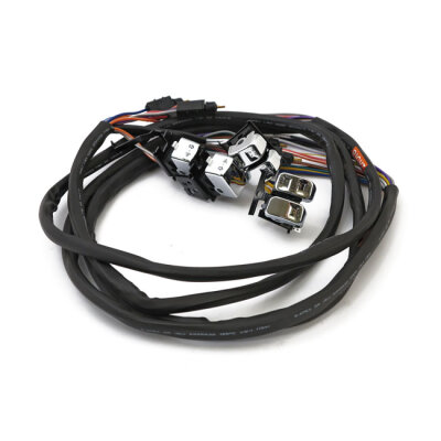 Handlebar switch & wiring kit. Cruise. LED. Chrome