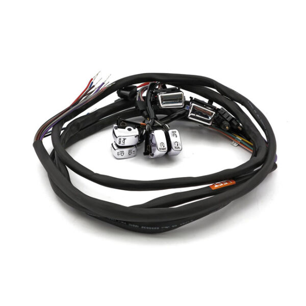 Handlebar switch & wiring kit. Cruise. LED. Chrome