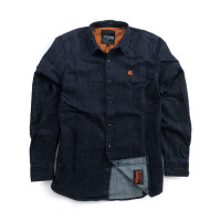 Roeg Bear premium denim shirt blue Male size S