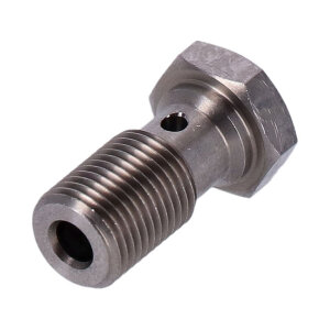 Goodridge banjo bolt, 7/16-24. SS