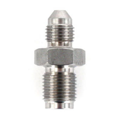 Goodridge adapter fitting, high polished stainless steel