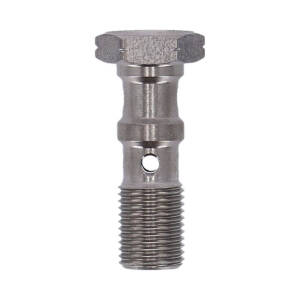 Goodridge, m10x1.00 double banjo bolt. High polished SS