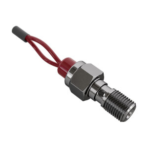 Goodridge, M10 x 1.00 banjo brake switch. SS