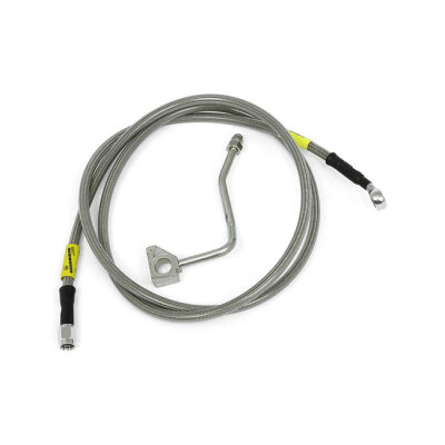 Goodridge ABS brake line upper front, stainless clear coated