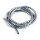 Chrome cable & wire cover, 5ft. (150cm). 6mm id