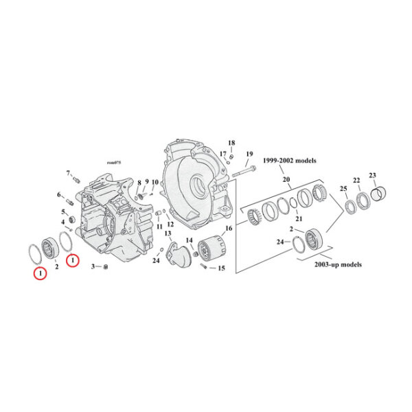 Ret.ring,pinion shaft bearing