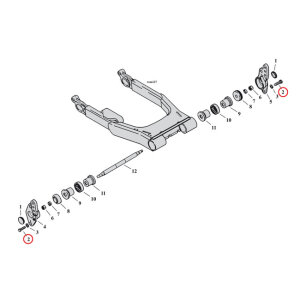 Screw, FLT/Touring swingarm