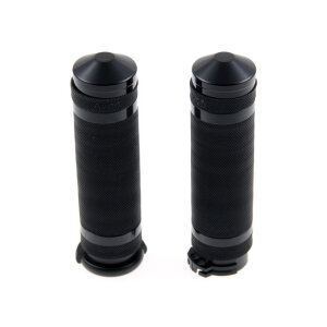 Cult-Werk, 1" / 25.4mm Grooved handlebar grips. Black