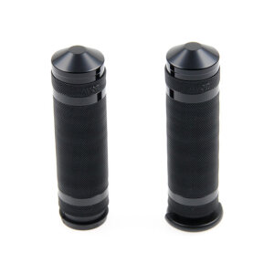 Cult-Werk, 1" / 25.4mm Grooved handlebar grips. Black