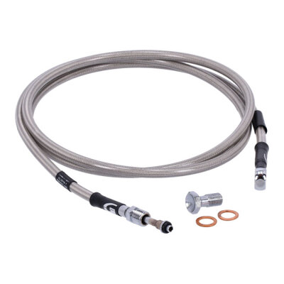 Goodridge hydraulic clutch line kit 70", clear coated