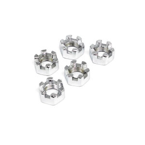 Chrome castle nut, 3/8-24
