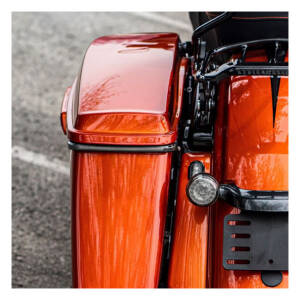 Custom Dynamics, regular t/s low profile bag lights. Smoke