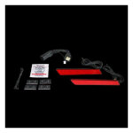 Custom Dynamics saddlebag Latch LED lightz, red lens