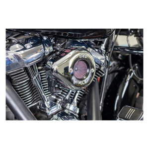 S&S, Air Stinger Stealth air cleaner kit. Teardrop, chrome