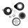 S&S, Air Stinger Stealth air cleaner kit. Teardrop, black