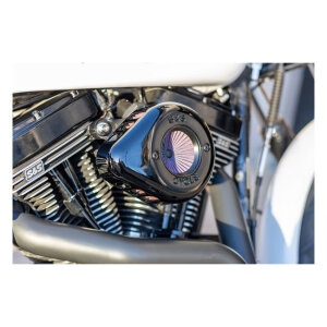 S&S, Air Stinger Stealth air cleaner kit. Teardrop, black