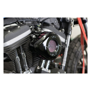 S&S, Air Stinger Stealth air cleaner kit. Teardrop, black
