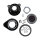 S&S, Air Stinger Stealth air cleaner kit. Teardrop, black