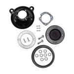 S&S, Air Stinger Stealth air cleaner kit. Alu trim ring
