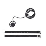 Ledrie, leather single saddlebag, 18 liter. Black