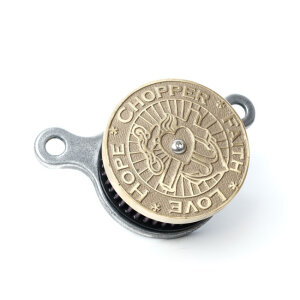 Wannabe Choppers, WannaSucker CFLH air cleaner. Brass